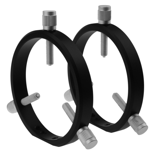 Astromania Adjustable Guiding Scope Rings 102 mm inside diameter (pair) - for Telescope Tube diameter or finders 48 to 100mm
