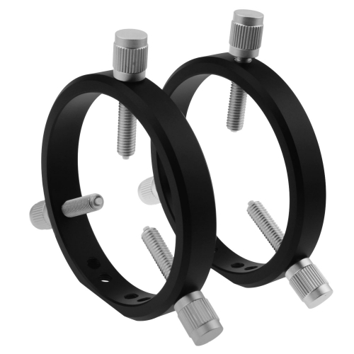 Astromania Adjustable Guiding Scope Rings 90 mm inside diameter (pair) - for Telescope Tube diameter or finders 34 to 85mm