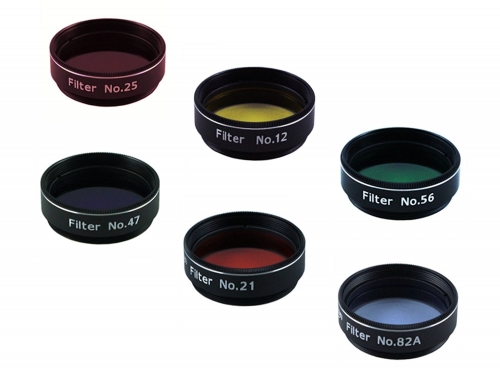 Astromania 1.25-Inch Color filter set (6 pieces) - value filter pack - simply screwed into the thread on the eyepiece