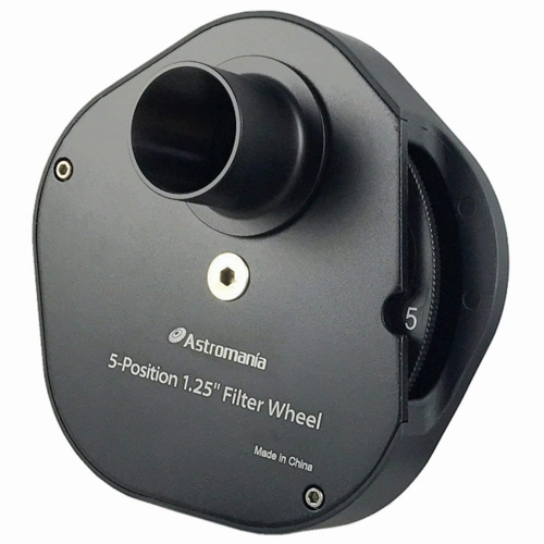 Astromania 1.25" Superior Quality Multiple 5-Position Filter Wheel For Telescope