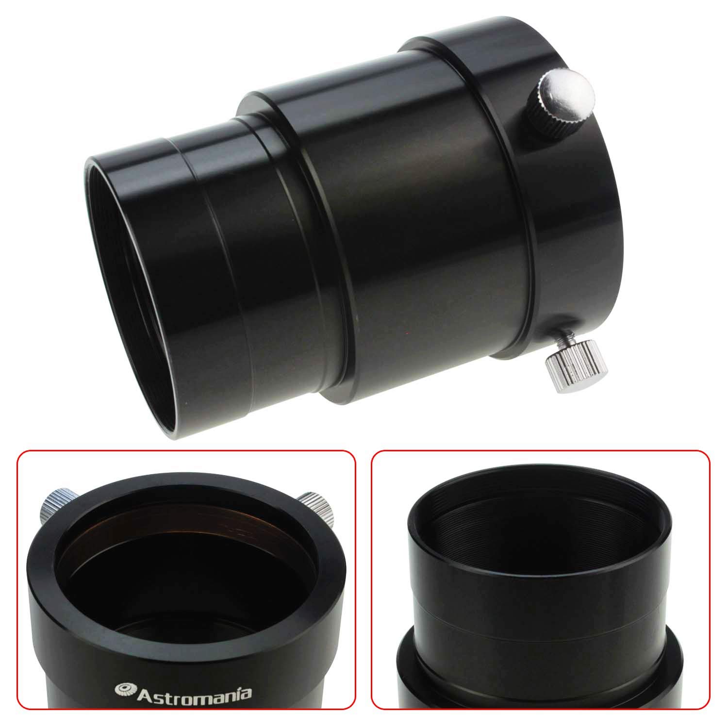 Astromania 2-Inch Telescope Eyepiece Extension Tube Adapter - Optical 50mm Threaded Tube Telescope Parts
