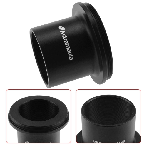 Astromania 1.25" T-Adapter - Can Use Together with T-ring - Connect a DSLR or SLR Camera to a telescope