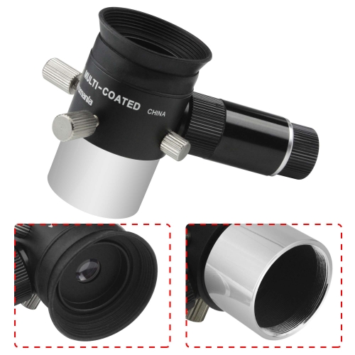 Astromania Deluxe 9mm Illuminated Crosshair Eyepiece - For perfectly guided astrophotos - Micrometric x-y controls aid in locking onto the guide star